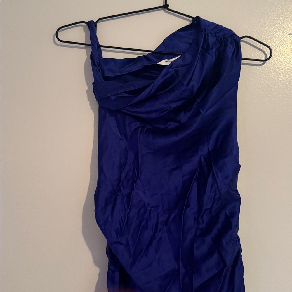 Amanda Uprichard Blue One-Shoulder Maxi Dress - Picture 6 of 7